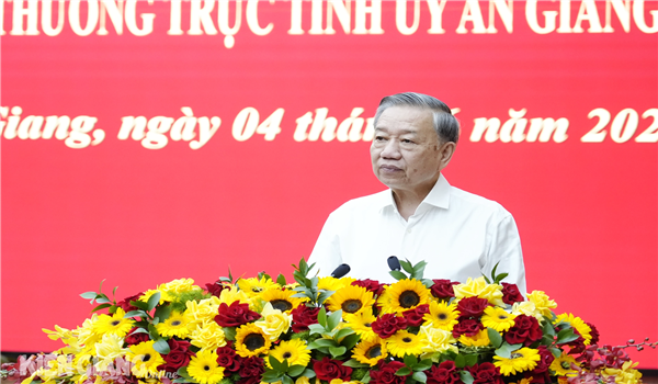 Tổng Bí thư Tô Lâm làm việc tại tỉnh Kiên Giang